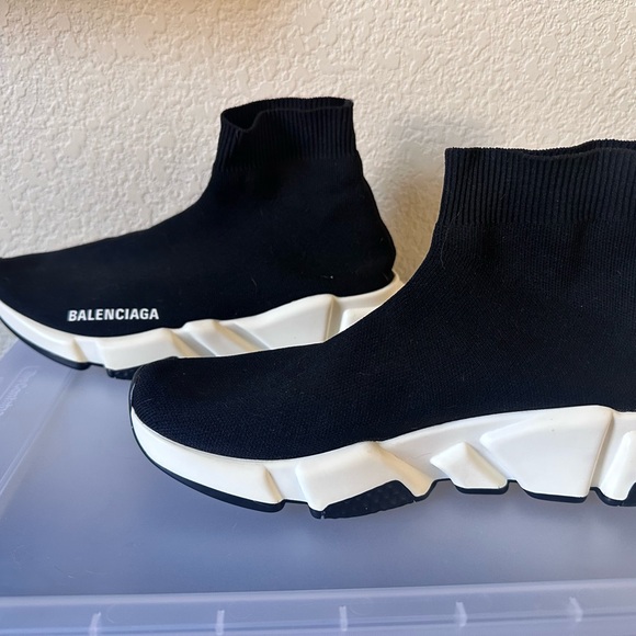 Black Balenciaga Speed Trainers - Picture 2 of 4
